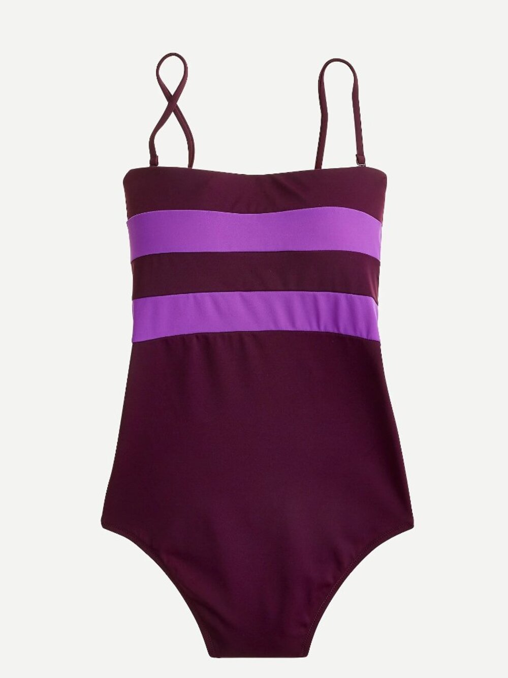 J. Crew Colorblock Bandeau Swimsuit 10